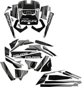 862-60118 20-60-118 Dcor Graphic Kit - Silver/black Silver Black 4302-6170