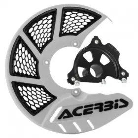1655270273 Acerbis X-brake Vented Front Disc Cover With Mounting Kit White/black Black