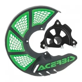1655270278 Acerbis X-brake Vented Front Disc Cover With Mounting Kit Black/green Black