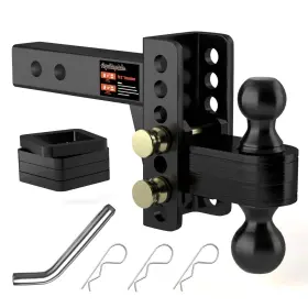 T28254nbk Aquilaplain 2 Inch Adjustable Trailer Hitch - 4 Rise/drop Height 2ftft And