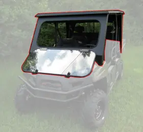 Armor Tech 096647419237 All Steel Complete Cab Enclosure System Nodoor For Polaris Ranger Crew 700 08-09