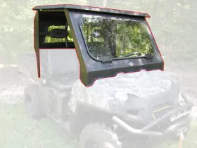 Armor Tech 705464675251 Steel Complete Cab Enclosure Nodoors For Polaris 16-21 Ranger 570 Full Size Econ