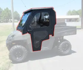 Armor Tech 705464677491 Steel Complete Cab Enclosure System With Doors For Polaris 11-14 Ranger 900 Diesel