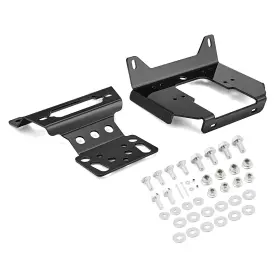 80106004 Bo Utv Front Bumper Winch Mount Plate For 2016-2025 Polaris General 1000/xp 1000