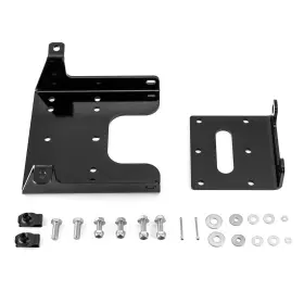 80106016 Bo Black Front Bumper Winch Mount Plate For 2010-2020 Can-am Commander 800 1000 Max