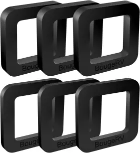 Irv-115 Bougerv 6 Pack 2 Inch Hitch Receiver Silencer Pad Reduce Rattle And Noise