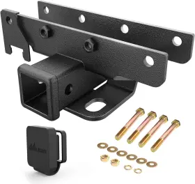Jl-64a Branded 2 Inch Rear Bumper Tow Trailer Hitch Receiver Kit Compatible For