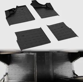 Can-am 722047879189 All Weather Floor Mats For 2017-2024 Defender Max 4 Seater In Black