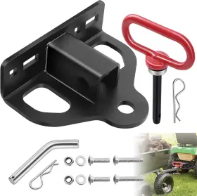 Ztlmhp0001 Carod Zero Turn Lawn Mower Hitch With 1-1/4 Inch Receiver 6mm Thick Heavy Duty Bolt