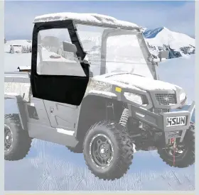 Sd8202501 Chikia Upgrade Hisun Sector 550 750 Soft Side Doors Cab Enclosure Windshield