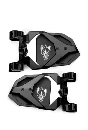 10020-001-175 Chupacabra Offroad Cuero Race Utv Mirrors Set Of 2 For 1-3/4 Inch Od Tube-black