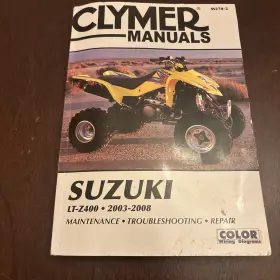 M270 Clymer Lt400 2003-2008 Suzuki Ltz400 Z400 Quadsport 400 Atv Quad Sport Repair Manual