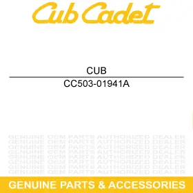 503-01941a Cub Cadet Left Hand Cover Door Breather Yellow Eps Vehicle