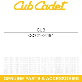 721-04194 Cub Cadet Acoustic Foam 10x18x1 Volunteer Wt Sounduction Efi Cab 747