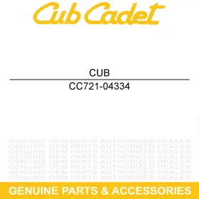 721-04334 Cub Cadet Accoustic Foam 12.0x1.5x1 Volunteer Wt Sounduction Efi Cab