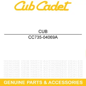735-04069a Cub Cadet Floor Mat 4x4 Right Hand Volunteer Wt Tracker Sport Mats