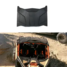 Autv-x3-007 Dfmt #rzha Black Abs Hard Roof Top Cover One Piece For 2017-2024 Can Am Maverick X3 Turbo