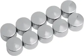 2402-0115 Drag Specialties 352055 Bolt Covers - Allen/socket 3/8 Inch Chrome 10 Pack