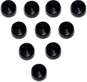 2402-0159 Drag Specialties 352086 Bolt Covers - Hex 5/8 Inch Black 10 Pack