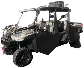 07-1803 Dragonfire Racing M-001 Utv Door Kits For Polaris Ranger Crew Xp 1000 2019-2021 Black