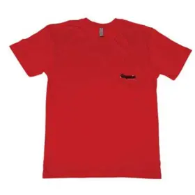 13-0031 Dragonfire Racing Logo Pocket Tee - Red Medium