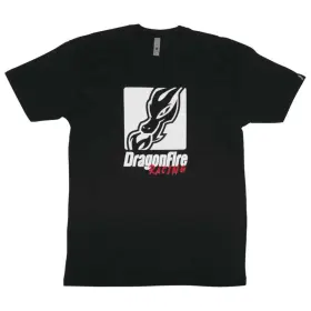 13-0042 Dragonfire Racing Block Tee - Black Large