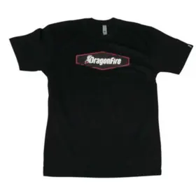 13-0047 Dragonfire Racing Vintage Hex Tee - Black Large