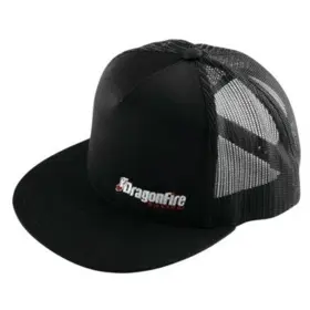13-0066 Dragonfire Racing Logo Snap Snapback Hat - Black One Size