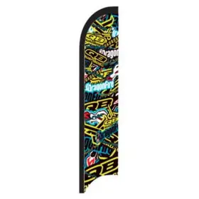 155358 Dragonfire Racing Sail Flags Monsters Of The South Blue/green