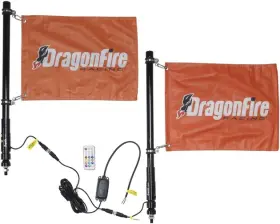 522806 Dragonfire Racing Spiral Led Lighted Whip 2 Ft. Smoke
