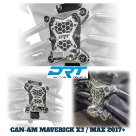 30010rr91200 Drt Motorsports Can Am Maverick X3 2017 3pc Billet Aluminum Radius Rod Plate Black Machined