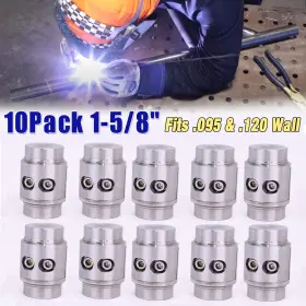 Ew-s317 Elitewill 10pcs 1-5/8 Inch Weld In Tube Connectors Adapter Roll Cage Bungs Fit .095 &.120 Wall