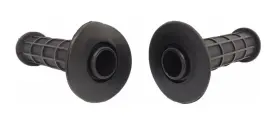 42-24650 Emgo Motocross Mx 7/8 Inch 115mm Handlebar Atv Quad Grips Black For Honda Kawasaki Yamaha