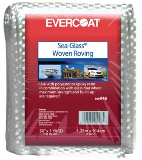 100946 Evercoat Sea Glass Woven Fiberglass Fabric 5ftx8ft Powersports Repair