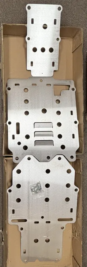 08p72-hl5-a00 Honda Pioneer 500 Aluminum Skid Plate Kit 2015-24 3 Oem #08p72-hl5-a00 #xl834