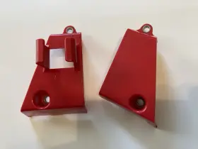 17215-ha2-0000 Honda 1985 1986 Atc 250r Oem Frame Air Scoops. Very Nice No Cracks