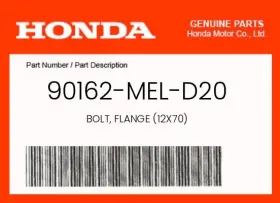 90162-mel-d20 Honda Genuine Bolt Flange 12x70 -