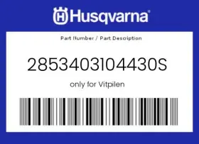 2853403104430s Husqvarna Genuine Only For Vitpilen -