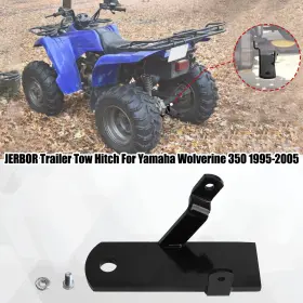 At-12039 Jerbor Trailer Tow Hitch For Yamaha Wolverine 350 1995-2005 Black Robust Durable