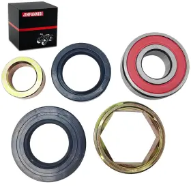 2gu-23872-00-00 Jinfannibi Steering Stem Bearing Seal Holder Nut Collar Kit For Yamaha Raptor 350 2004-2013