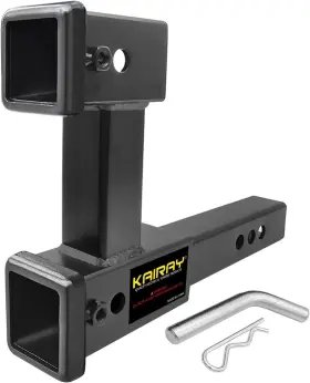 Hy008 Kairay Double Hitch Receiver 2 Inch Trailer Dual Extension Riser