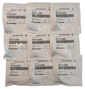 92172-0488-1 Kawasaki Tapping Screw 6x20 Lot Of 9 Oem For 2012-25 Brute Force 750 Kvf750 4x4i