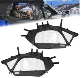 B010-13701bk Kemimoto Upper Door Side Windows For Can-am Maverick X3 2017-2026 2-seater