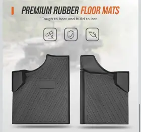 B0107-00901bk-ey Kemimoto Utv Front Floor Mats Can-am Defender Max Hd10 Hd8 Hd5 2016-2019