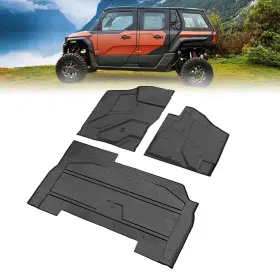 B0107-03208-bk-ey Kemimoto Polaris 3pcs Floor Mats Tpe Non-slip For 2024-2025 Xpedition Xp5 / Adv5