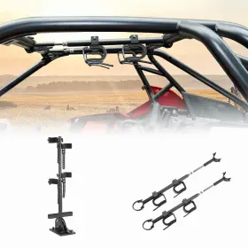 B0111-03901bk Kemimoto Utv Overhead Roof Tool Rack Holder&mount Stand For Can-am Polaris Kawasaki