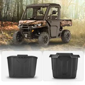 B0113-01401bk Kemimoto Center Passenger Under Seat Storage Box For Can Am Defender Hd5 /hd8 /hd10 Max