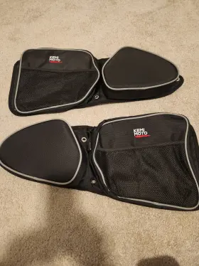 B0113-01901bk Kemimoto Utv Storage Door Bags With Knee Pad For 2014-2021 Polaris Rzr See Item Description
