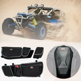 B0113-04101bk Kemimoto Ftvdb023 Center Shoulder Console Bag Side Door Bags For Can Am Maverick X3 Max 2017-2024
