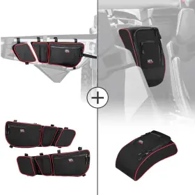 B0113-16001bk Kemimoto Utv Front Door Storage Bags Centerr Seat Bag For Can Am Maverick X3 2017-2024